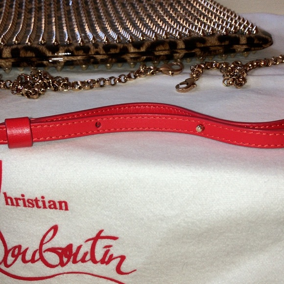 Christian Louboutin Loubiposh Animal print Crossbody Clutch - Picture 15 of 17